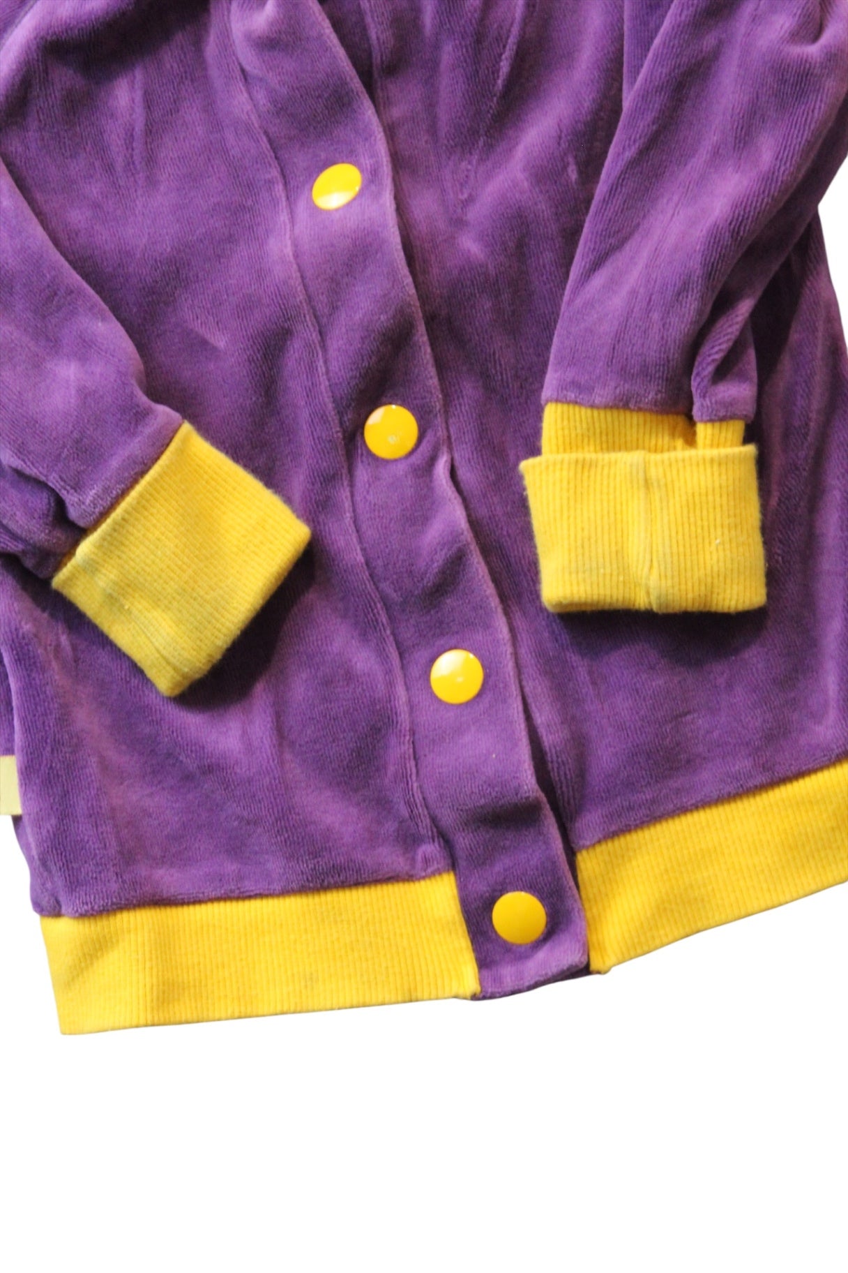 AlbaBaby Cardigan, Purple and Yellow, 86