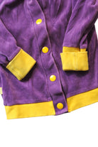 AlbaBaby Cardigan, Purple and Yellow, 86