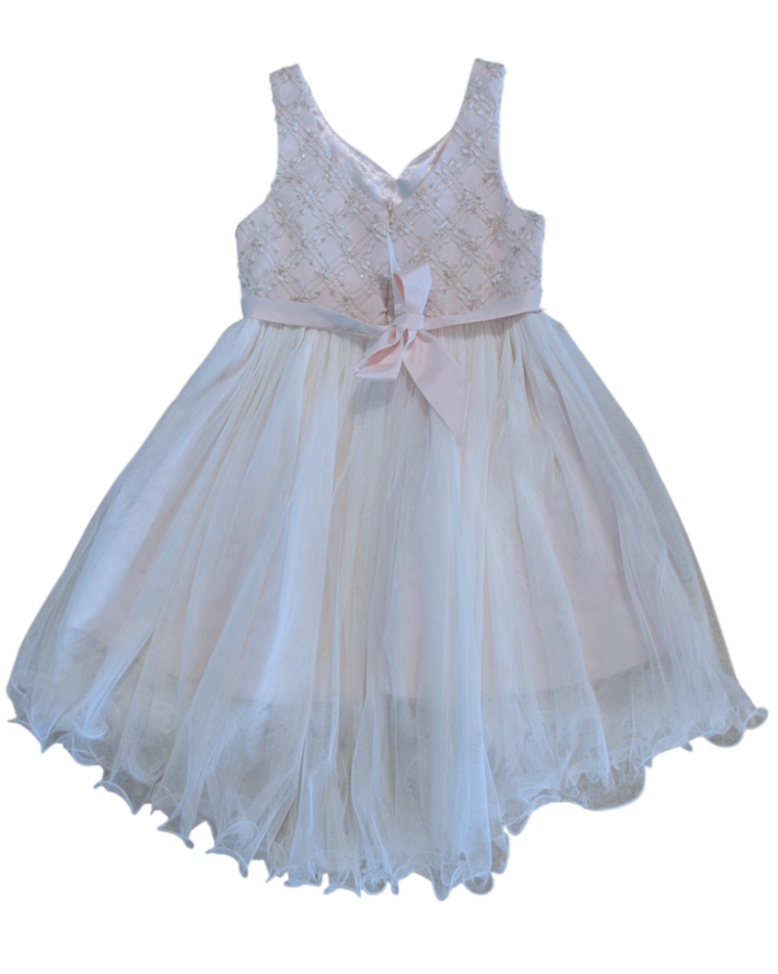American Princess Dress, Pink/White, 7